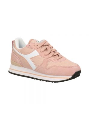 Sneakersy na platformie Diadora różowe