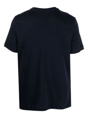 Raštuotas medvilninis marškinėliai Ballantyne mėlyna