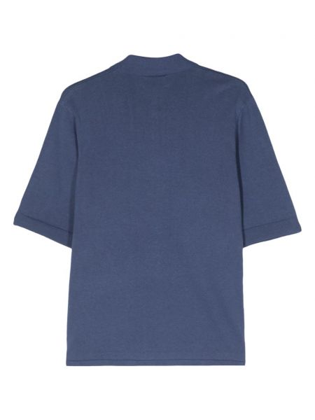 Chemise en tricot avec manches courtes Norse Projects bleu