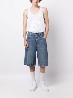 Shorts en jean Alexander Wang bleu