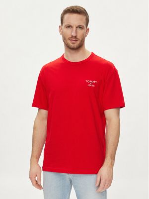 T-shirt Tommy Jeans rosso