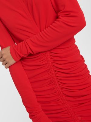 Midi šaty Givenchy červené