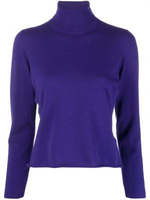 Vlnený sveter Fileria fialová