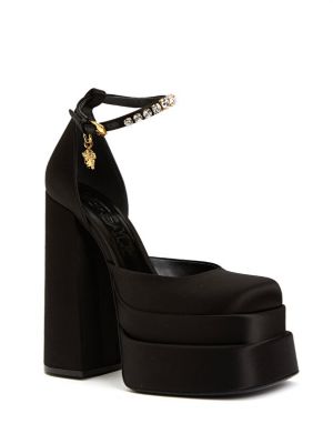 Туфли на каблуке Versace черные