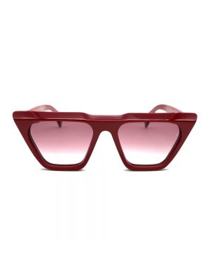 Czerwone okulary przeciwsłoneczne Jacques Marie Mage
