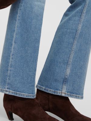 Jeans bootcut taille haute large Re/done bleu