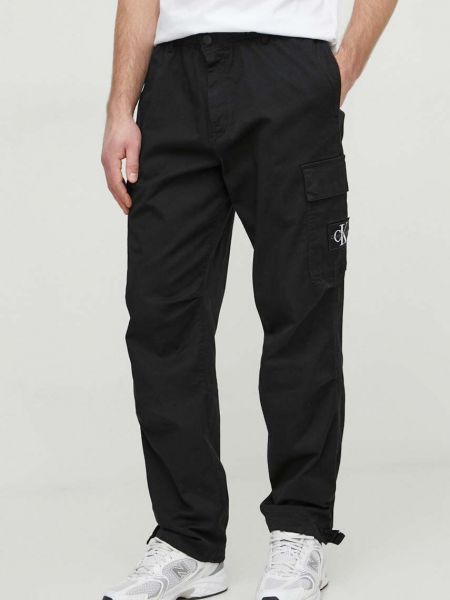 Cargo kalhoty Calvin Klein Jeans černé