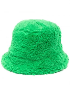 Kepurė su kailiu Stand Studio žalia