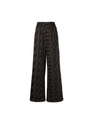 Spodnie bawełniane Marc Jacobs brązowe
