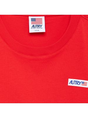 Camisa manga corta de cuello redondo Autry rojo