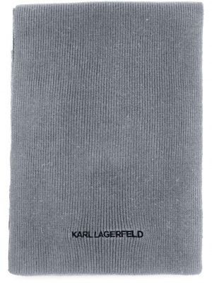 Echarpe en tricot Karl Lagerfeld gris