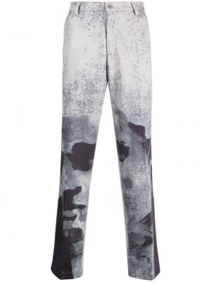 Rovné kalhoty s potiskem s abstraktním vzorem Kidsuper