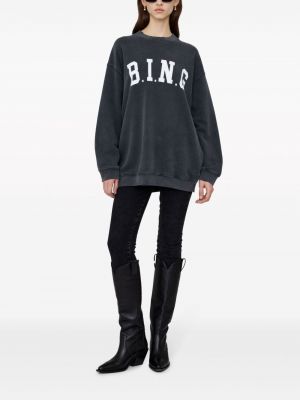 Sweatshirt mit print Anine Bing grau