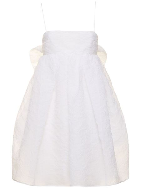 Μini φόρεμα με φιόγκο Cecilie Bahnsen λευκό