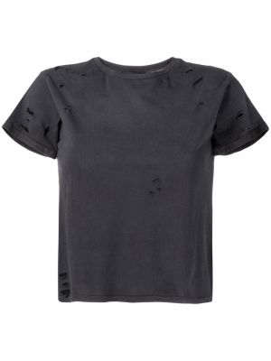 Kokvilnas t-krekls Cynthia Rowley melns