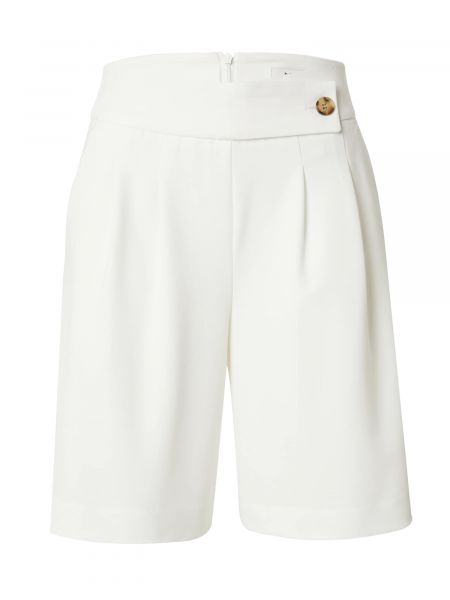 Pantaloni plissettati B.young bianco