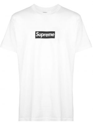 Памучна риза Supreme бяло
