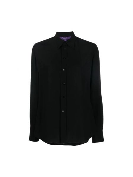 Czarna koszula z długim rękawem Ralph Lauren