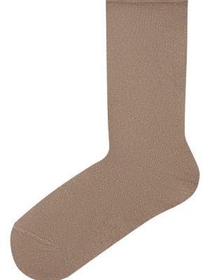 Кашемировые шелковые носки Brunello Cucinelli бежевые