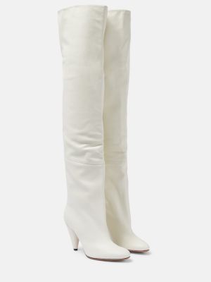 Stivali di gomma di pelle Proenza Schouler bianco