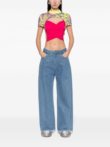Tie-dye marškinėliai Versace Jeans Couture