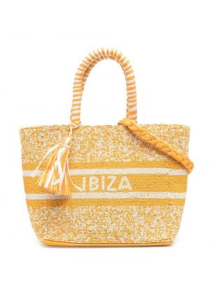 Perler shoppingbag De Siena Shoes gul