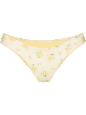 Trykt floral bikini Frankies Bikinis gul