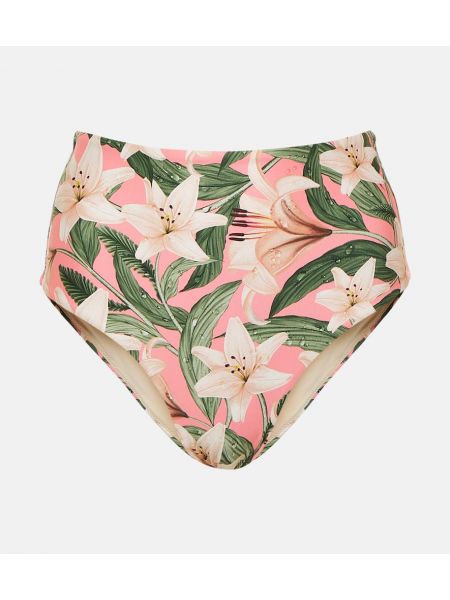 Geblümt high waist bikini Agua By Agua Bendita pink