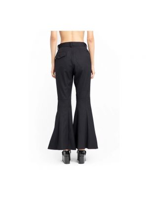 Pantalones de cintura alta de lana Noir Kei Ninomiya negro