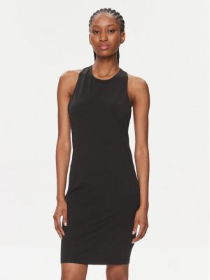 Priliehavé šaty Calvin Klein Swimwear čierna