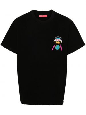 Bavlnené tričko s potlačou Members Of The Rage čierna