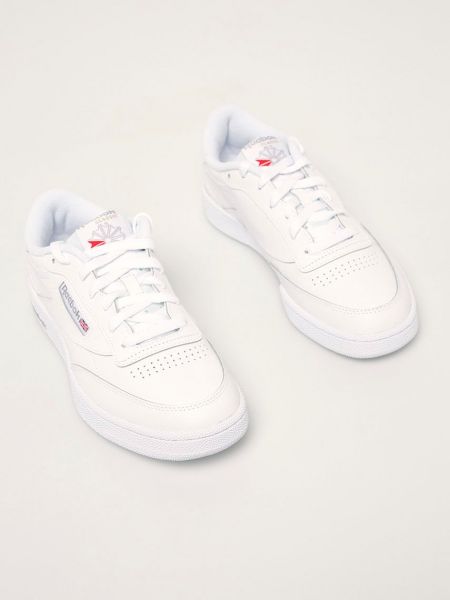 Sneakersy skórzane Reebok Club C 85 białe