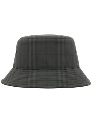 Kostkovaný klobouk Burberry šedý