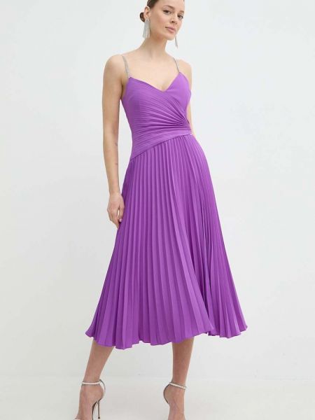 Сукня міді Nissa фіолетова