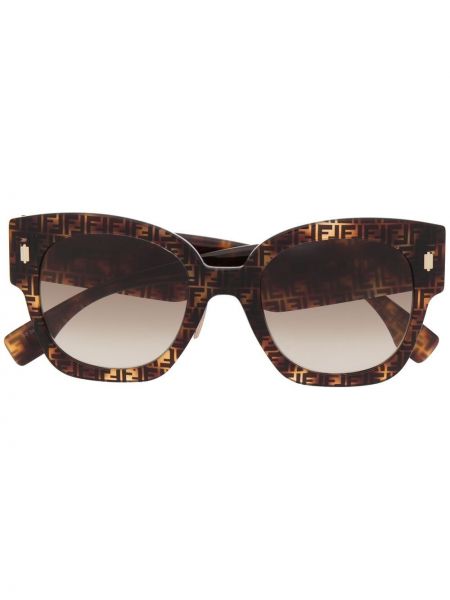 Okulary przeciwsłoneczne Fendi Eyewear brązowe