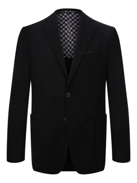 Кашемировый пиджак Zilli Sport черный