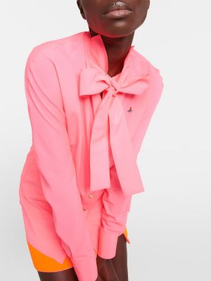 Blusa con lazo de crepé Vivienne Westwood rosa