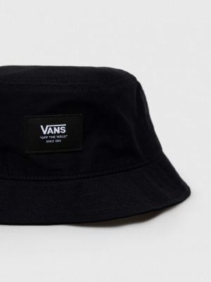 Бавовняний капелюх Vans чорний