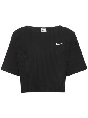 Koszulka z krótkim rękawem z dżerseju Nike czarna