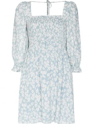 Trykt floral dress Reformation blå