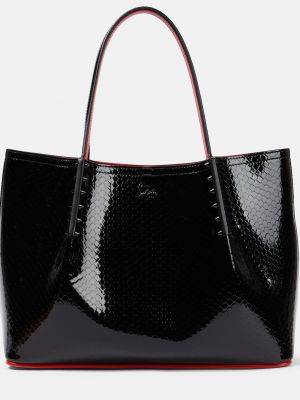 Кожаная мини сумочка Christian Louboutin черная