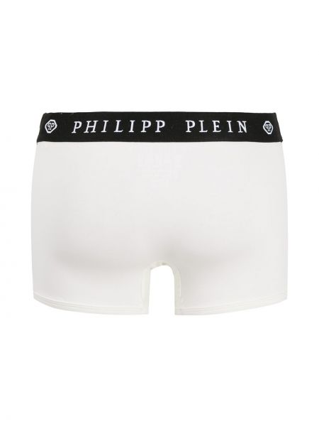 Boxershorts mit stickerei Philipp Plein weiß
