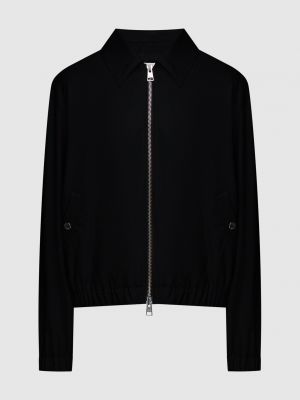 Шерстяная куртка с сердечками Ami Alexandre Mattiussi черная