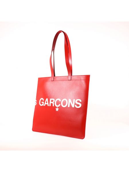 Bolso shopper de cuero con estampado Comme Des Garçons