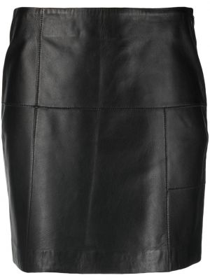 Kožená sukňa Alysi čierna