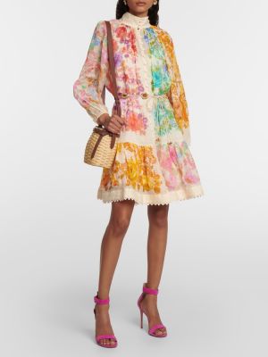 Obleka s cvetličnim vzorcem Zimmermann