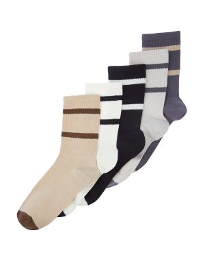 Pruhované bavlnené ponožky Trendyol