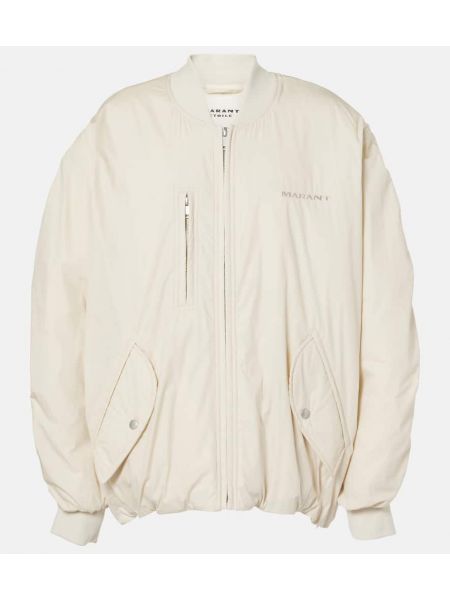 Bomuld bomberjakke Marant Etoile beige