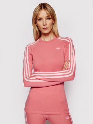 Slim fit halenka Adidas růžová