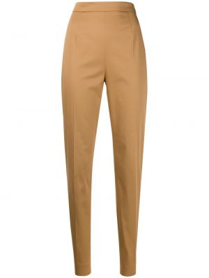 Pantalones de cintura alta slim fit Prada